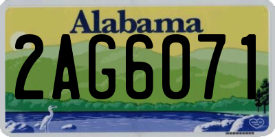 AL license plate 2AG6071