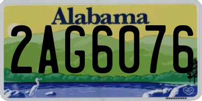 AL license plate 2AG6076