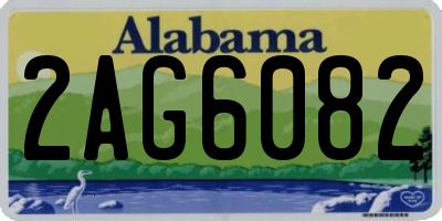 AL license plate 2AG6082