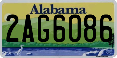 AL license plate 2AG6086