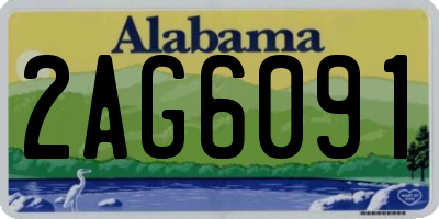 AL license plate 2AG6091