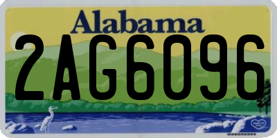 AL license plate 2AG6096