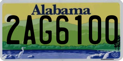 AL license plate 2AG6100