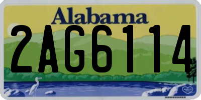 AL license plate 2AG6114