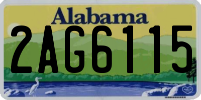 AL license plate 2AG6115