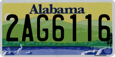 AL license plate 2AG6116