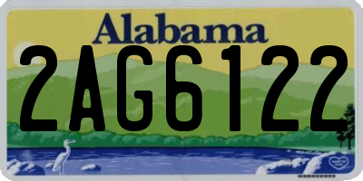 AL license plate 2AG6122