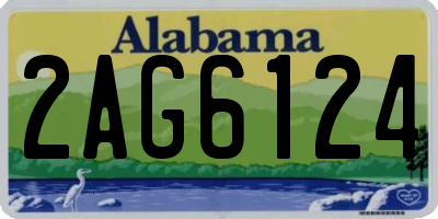 AL license plate 2AG6124
