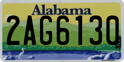 AL license plate 2AG6130