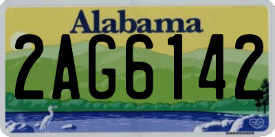 AL license plate 2AG6142