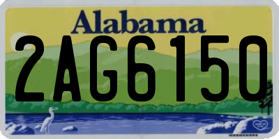 AL license plate 2AG6150