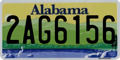 AL license plate 2AG6156