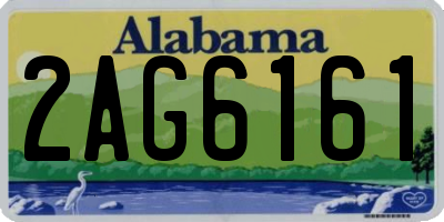 AL license plate 2AG6161
