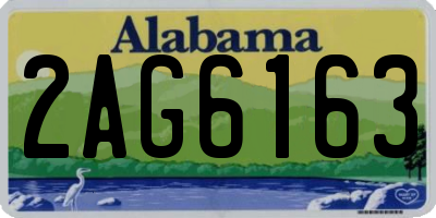 AL license plate 2AG6163