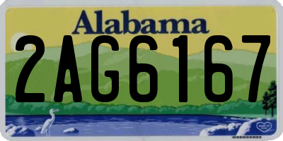 AL license plate 2AG6167