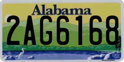 AL license plate 2AG6168