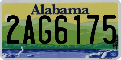 AL license plate 2AG6175