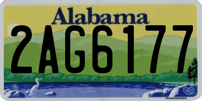 AL license plate 2AG6177