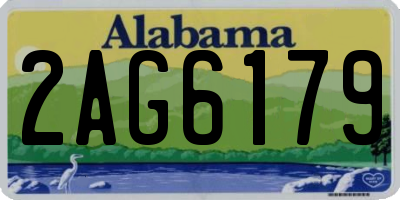 AL license plate 2AG6179
