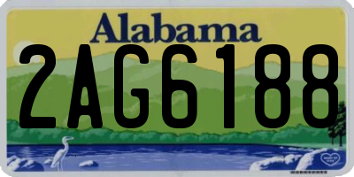 AL license plate 2AG6188