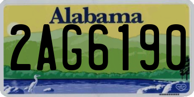 AL license plate 2AG6190