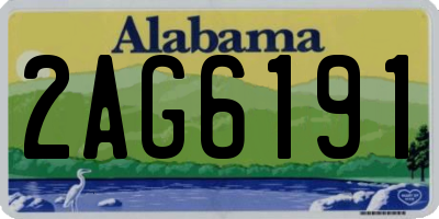 AL license plate 2AG6191