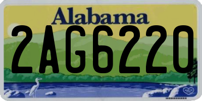 AL license plate 2AG6220