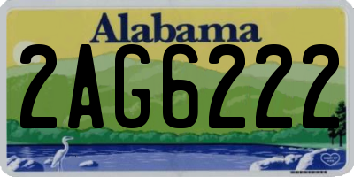 AL license plate 2AG6222