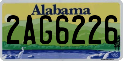 AL license plate 2AG6226