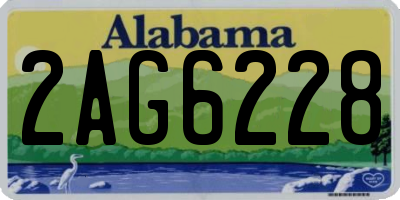 AL license plate 2AG6228