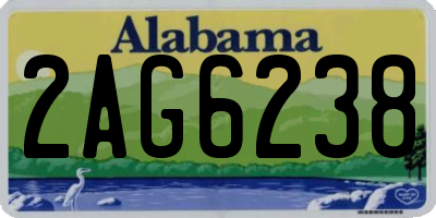 AL license plate 2AG6238