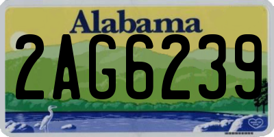 AL license plate 2AG6239