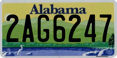 AL license plate 2AG6247
