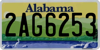 AL license plate 2AG6253