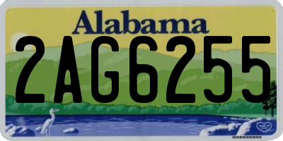 AL license plate 2AG6255