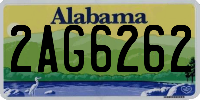 AL license plate 2AG6262