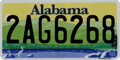 AL license plate 2AG6268