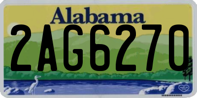 AL license plate 2AG6270