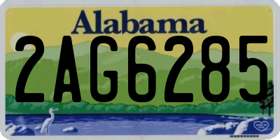 AL license plate 2AG6285