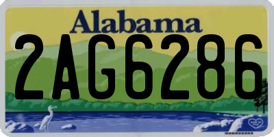 AL license plate 2AG6286