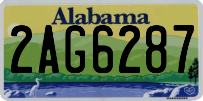 AL license plate 2AG6287
