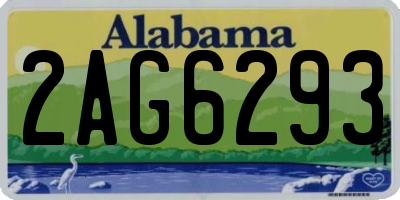 AL license plate 2AG6293