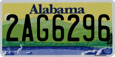 AL license plate 2AG6296