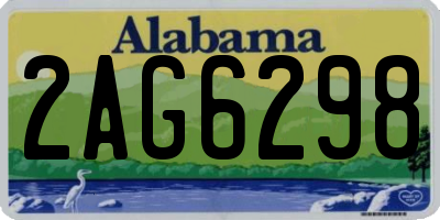 AL license plate 2AG6298