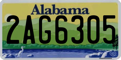 AL license plate 2AG6305