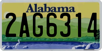 AL license plate 2AG6314