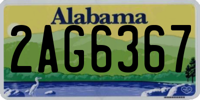 AL license plate 2AG6367