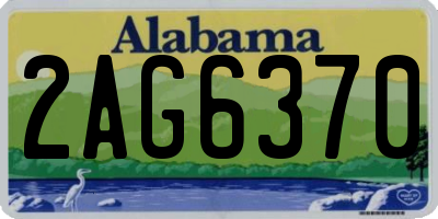 AL license plate 2AG6370