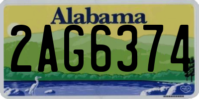 AL license plate 2AG6374