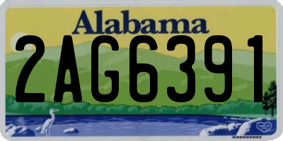 AL license plate 2AG6391